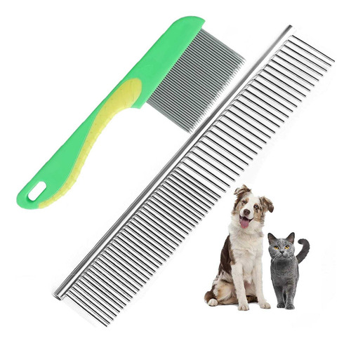 2 Pack Peine De Aseo Para Mascotas De Primera Calidad,