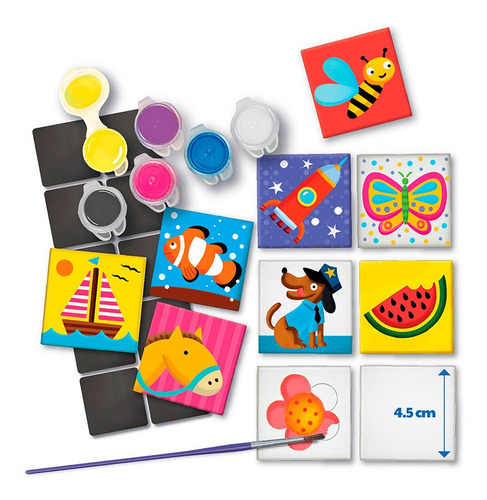 Juego Educativo 4m Arte En Cerámica Con Imanes Creativos