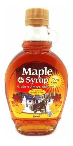 Imagen 3 de 4 de Jarabe De Arce Maple Syrup Origen Canada X 250 Ml