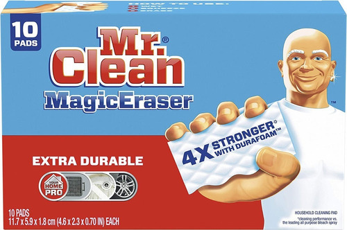 Esponja Mr Clean Magic Eraser Para Baño Zapatillas X10 Unid