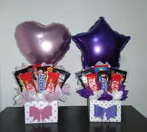 Comprar Arreglos Globos Pequeños Con 5 Chucherías Personalizado 