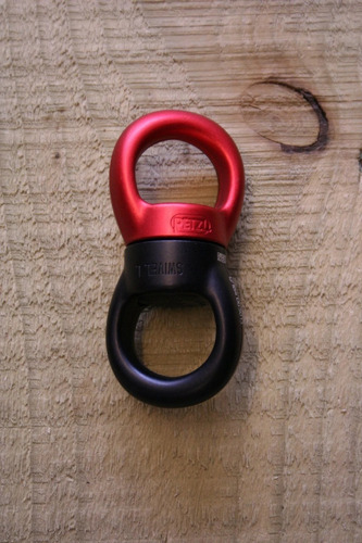Swivel L Petzl Destorcedor Rescate Danza Aerea Certificado Color Rojo/Negro
