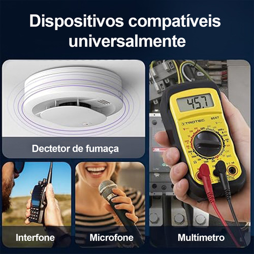 10 Baterias 9v Pilhas Alcalina Para Walkie-talkie Microfones