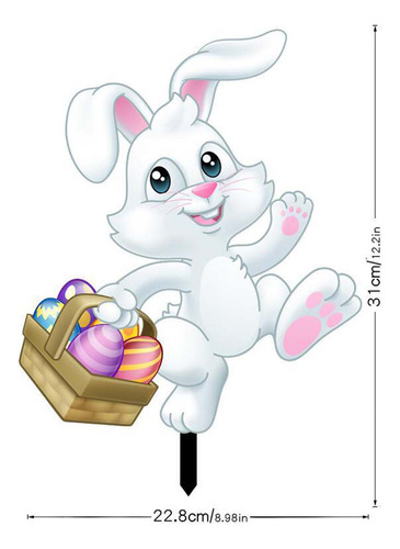 Conejo De Pascua Con Forma De Conejo De Pascua, Acrílico, 3