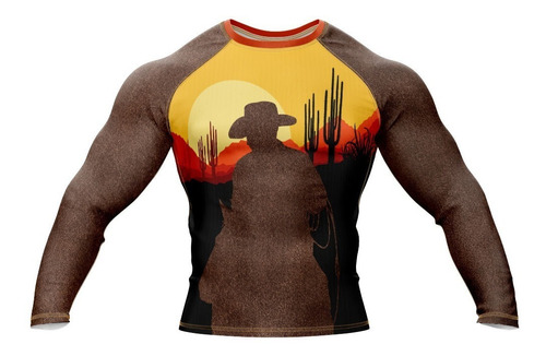 Doxe Jersey Playera Slim Fit Rodeo Vaquero Desierto Sonora