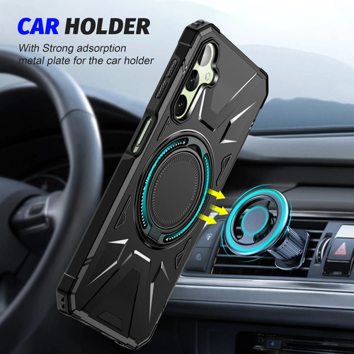 Funda Con Soporte De Protección Resistente For Samsung