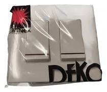 Comprar Swiches Dobles Para Empotrar Con Piloto Luminex Deko Blanco