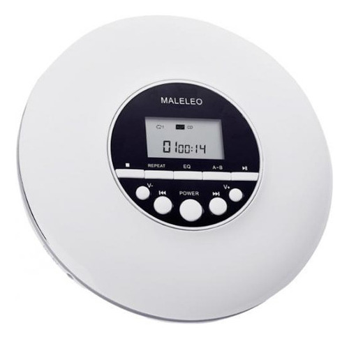 Leitor De Cd Portátil Multifuncional Leve Branco