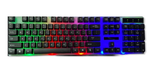 Teclado Gamer Barato G21 De Membrana Con Luces