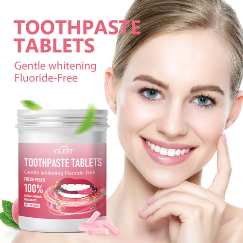 Pasta De Dientes X Peach Fresh En Tabletas, 30 Tabletas Brea
