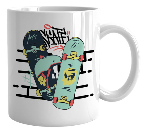 Taza Desayuno Skate Universe Edición Limitada