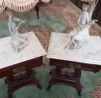Comprar Figura Porcelana Lladro En Lampara - 2 Lamparas De Sala