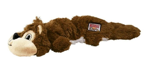 Kong Peluche Scrunch Knots Squirrel S/m Juguete Perro- Color Marrón Diseño Ardilla