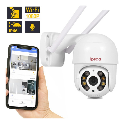 Ip Camera Seguranca Dome Wifi 1080p Prova D' Agua Nortuna Cor Branco