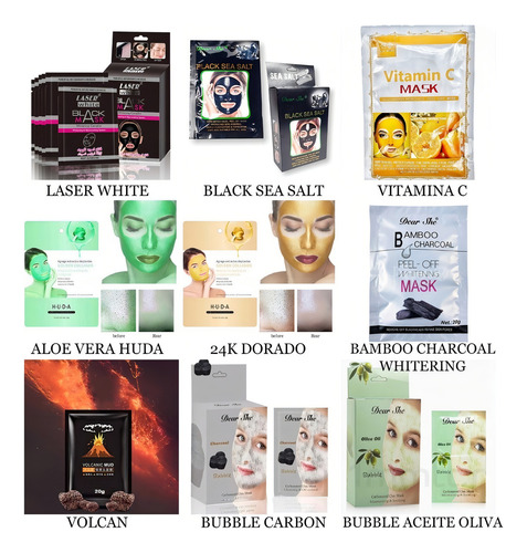 Mascarilla Facial Peel Off Elimina Puntos Negros Poros 1pz Tipo de piel Pepino