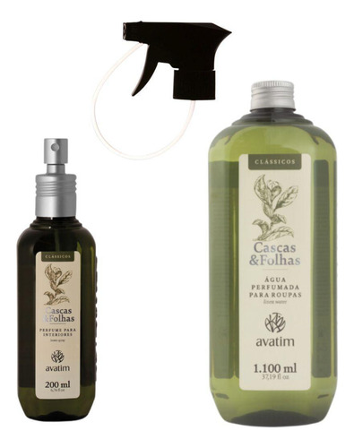 Kit Avatim Água Perfumada + Perfume Ambiente Cascas E Folhas