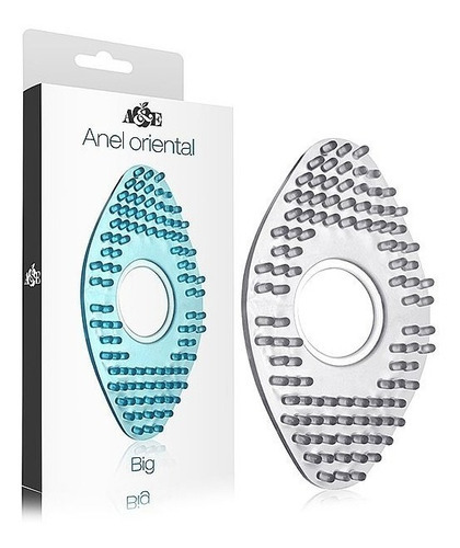Anel Oriental Grande Em Silicone Massagem Vulva Clitóris Cor Transparente
