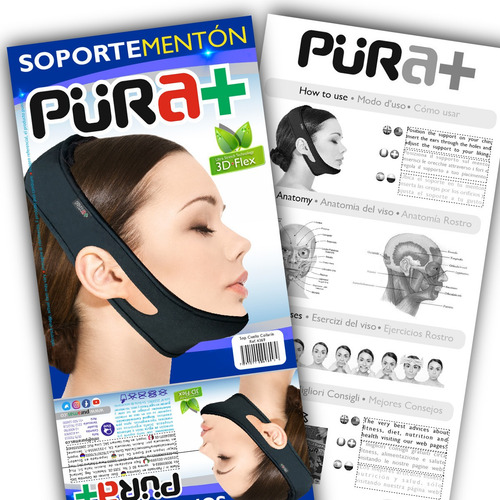 Imagen 4 de 6 de Mentonera Faja Papada Pura + - Unidad a $23700