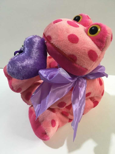Peluche Sapo Rosado De 17cm Cja(61)