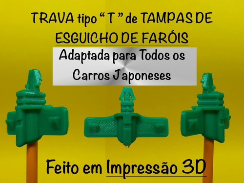 Imagem 2 de 3 de Tampa Esguicho Farol Subaru Outback 13-14 - Par Com Travas