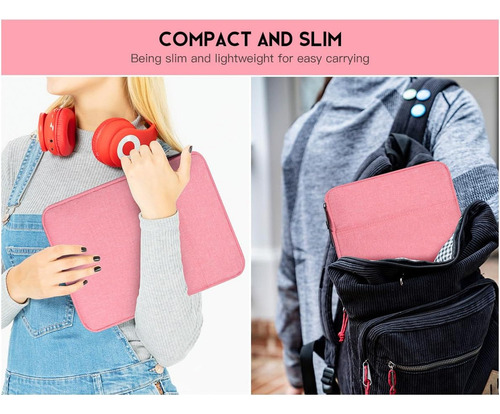 A, Funda Impermeable P/ Tableta Casebuy, Para 9-10.5'', Rosa