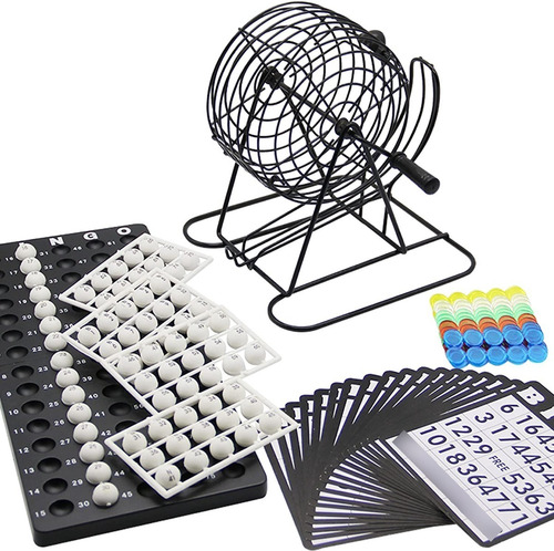 Imagen 2 de 7 de Set Completo Bingo Lotto Juego De Mesa Regala Momentos