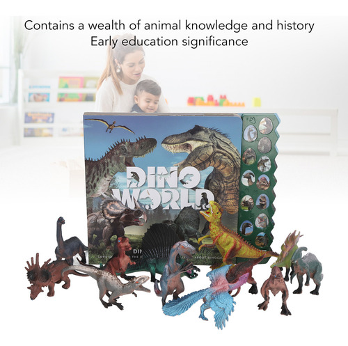 Libro De Sonidos De Dinosaurios Para Niños, 12 Tipos, Realis