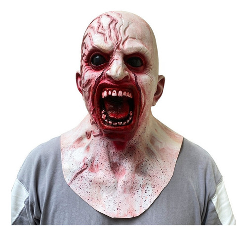 Mascarilla De Halloween Cráneo Sangre Cicatriz Tocados