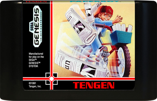 Cartucho Juego Paperboy Sega Genesis 16 Bits