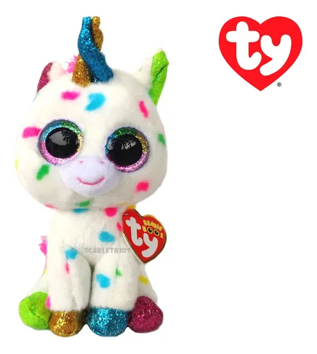 Ty Beanie Boos Unicornio Harmonie Peluche Mediano Original