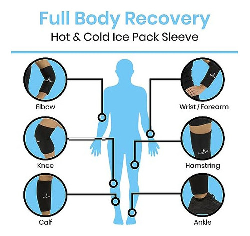 Arctic Flex Ice Sleeve Para Rodilla, Codo, Brazo - Paquete D