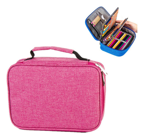 Fwefww Estuche Grande For Lápices, Pen Storage Box Co