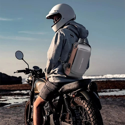 Bolsa Bandolera Impermeable Antirrobo, Con Carga Usb