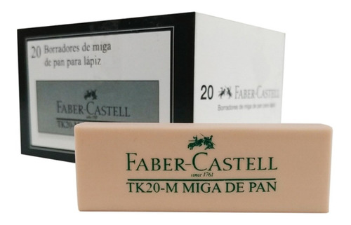 Borrador Miga De Pan Faber Castell Tk 20 X20 Unidades
