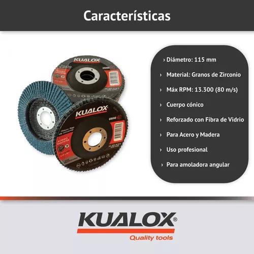 Disco radial para lijar madera.