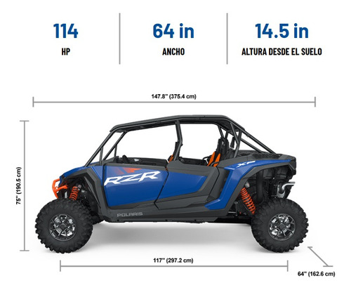 Polaris Rzr Xp 1000 4 Plazas Ultimate Entrega Inmediata