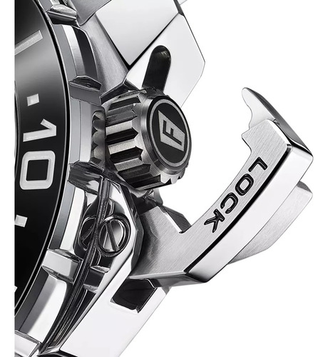 Reloj Festina F20043.3 Hombre Analogico Plateado Negro Naranja