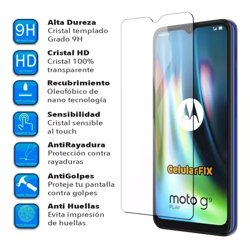 Mica + Funda Moto G9 Play Transparente Anti Golpes