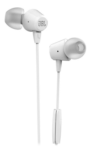 Audífonos in-ear JBL C50HI blanco