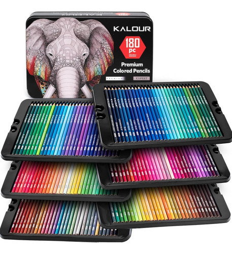 Colores De Arte Profesionales Kalour Caja De 180 Piezas