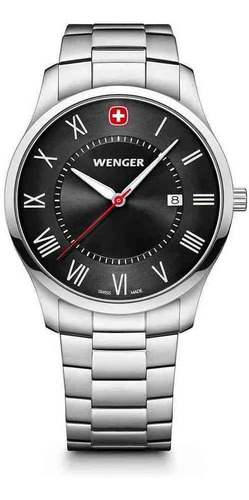 Reloj City Classic Correa De Acero Inoxidable, Wenger