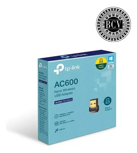 Receptor Wifi Tp-link Ac600 Archer T2u Nano