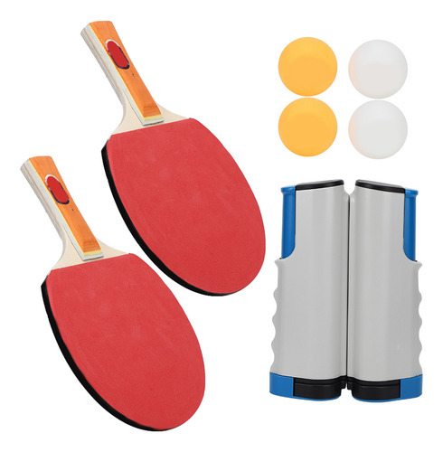 Juego De Pelotas De Tenis De Mesa, Raquetas De Red Telescópi