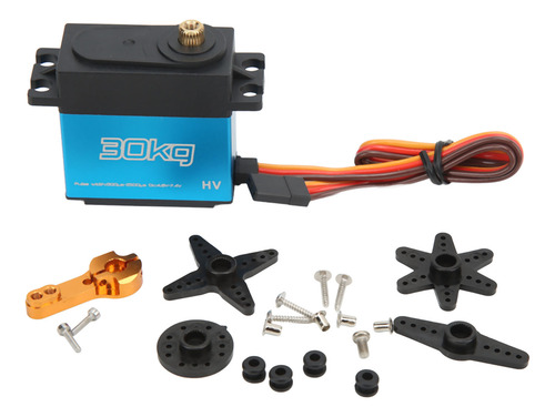Motor De Direção Rc 30 Kg Servo 30 Kg De Liga De Alumínio