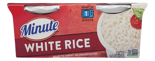 Arroz Blanco Listo En 1 Minuto Cup Minute 250gr Pack X3
