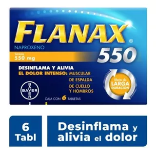 Flanax 550 Mg Caja Con 6 Tabletas