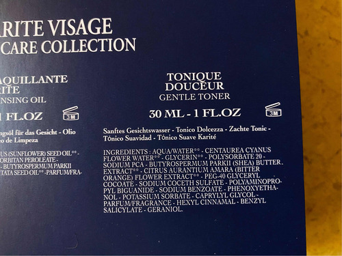 Kit Loccitane Crema Facial, Desmaquillante, Tonico (3pzs)