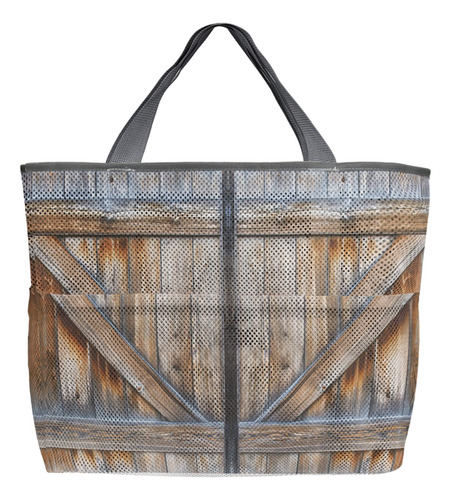 Bolsas De Playa De Malla Para Mujeres Bolsa De Tote P54zx