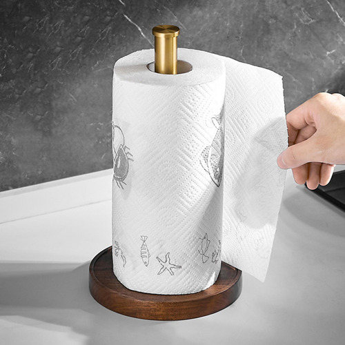 Soporte De Madera Para Papel De Regalo, Soporte Estable Para