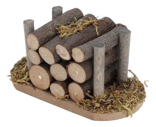Leña Para Fogata En Miniatura Para Casa De Muñecas, Modelo 1